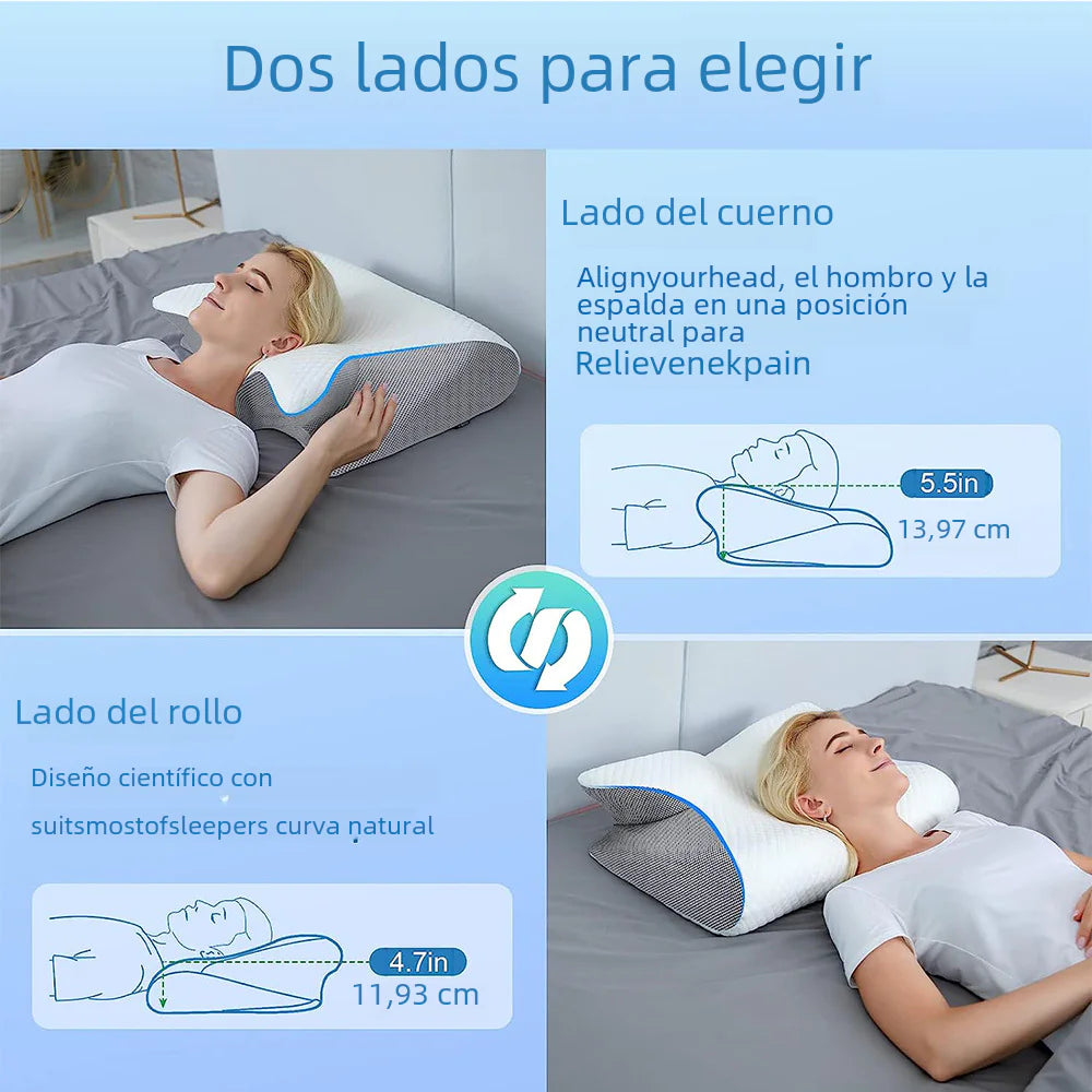 Memory Foam Neck Pillow for Sleep and Support