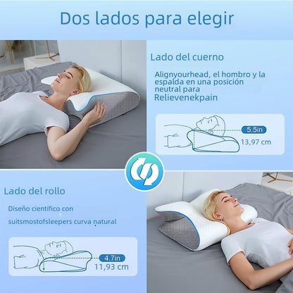 Memory Foam Neck Pillow for Sleep and Support