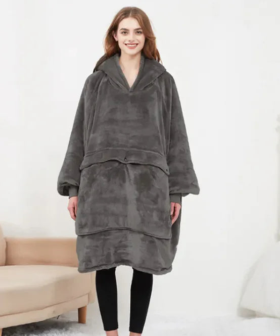 USB Electric Hooded Heating Lazy Blanket