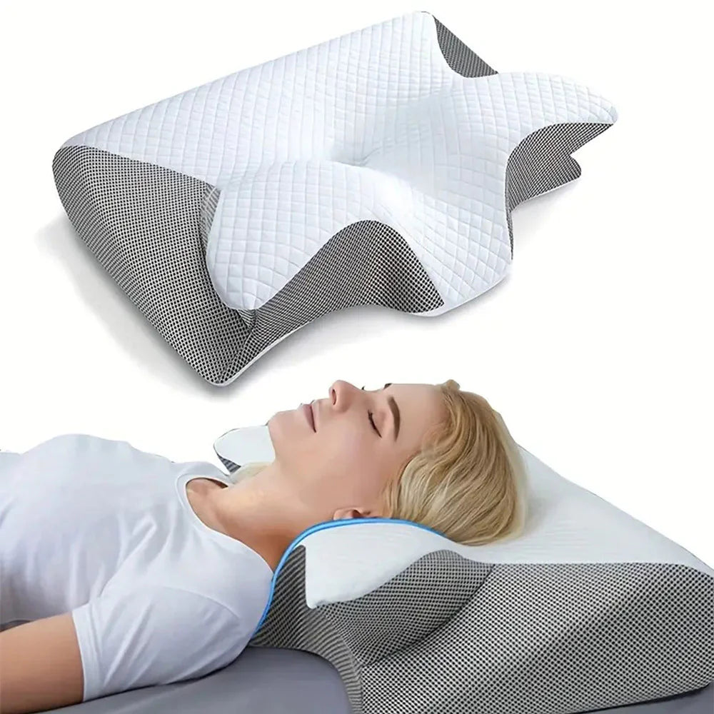 Memory Foam Neck Pillow for Sleep and Support