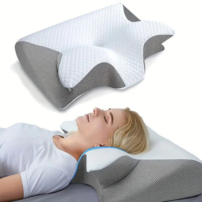 Memory Foam Neck Pillow for Sleep and Support